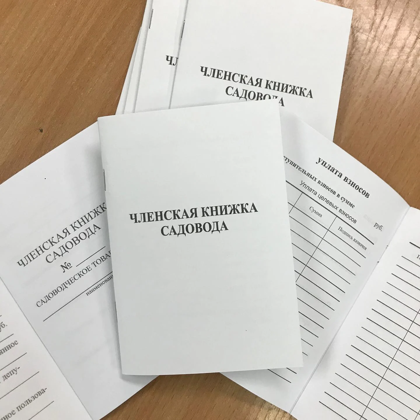 Членская книжка садовода