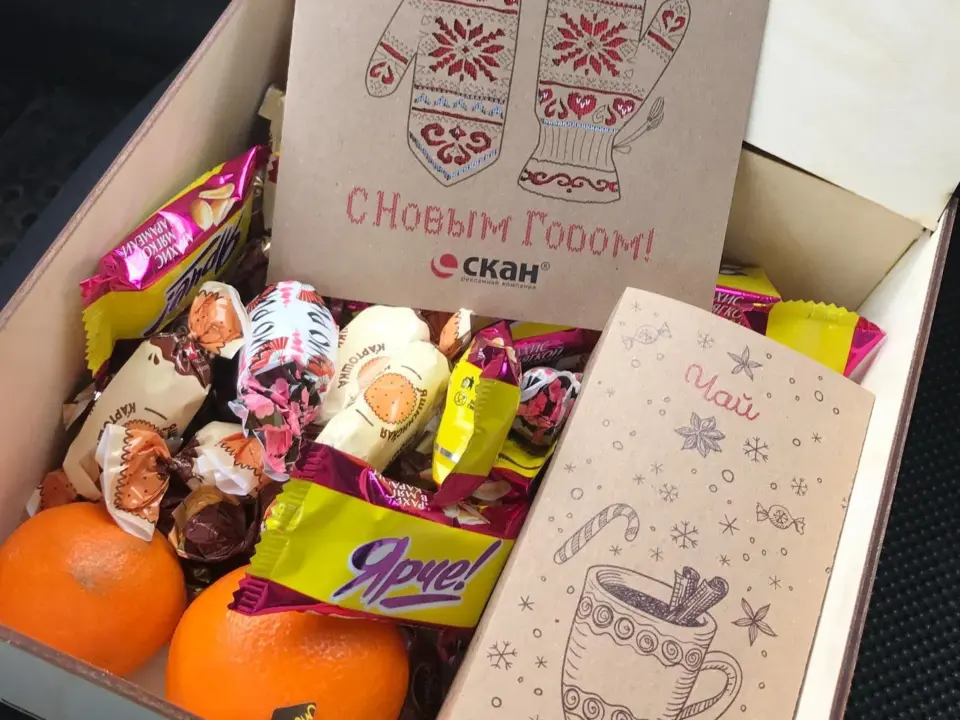 Сувенирная продукция Коробки из фанеры — печать на заказ в Томске