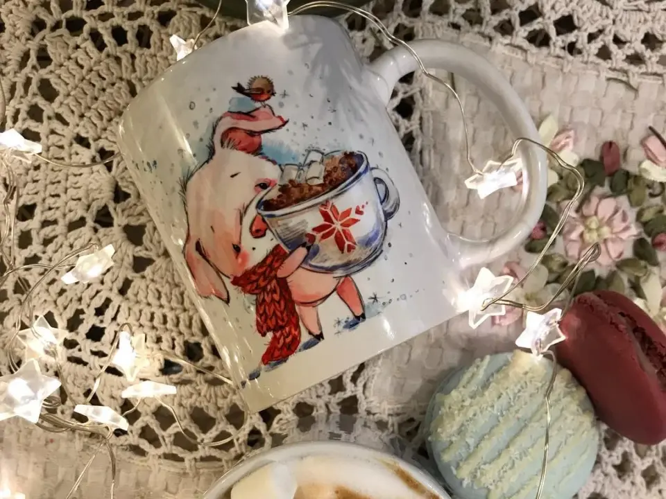 Сувенирная продукция Кружка с поросёнком — печать на заказ в Томске