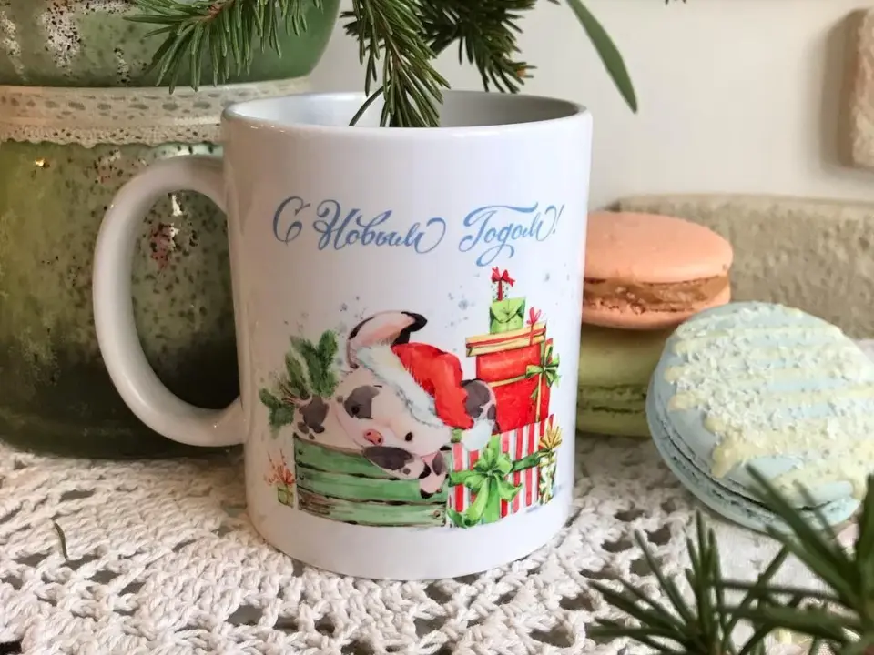 Сувенирная продукция Кружки к Новому году — печать на заказ в Томске