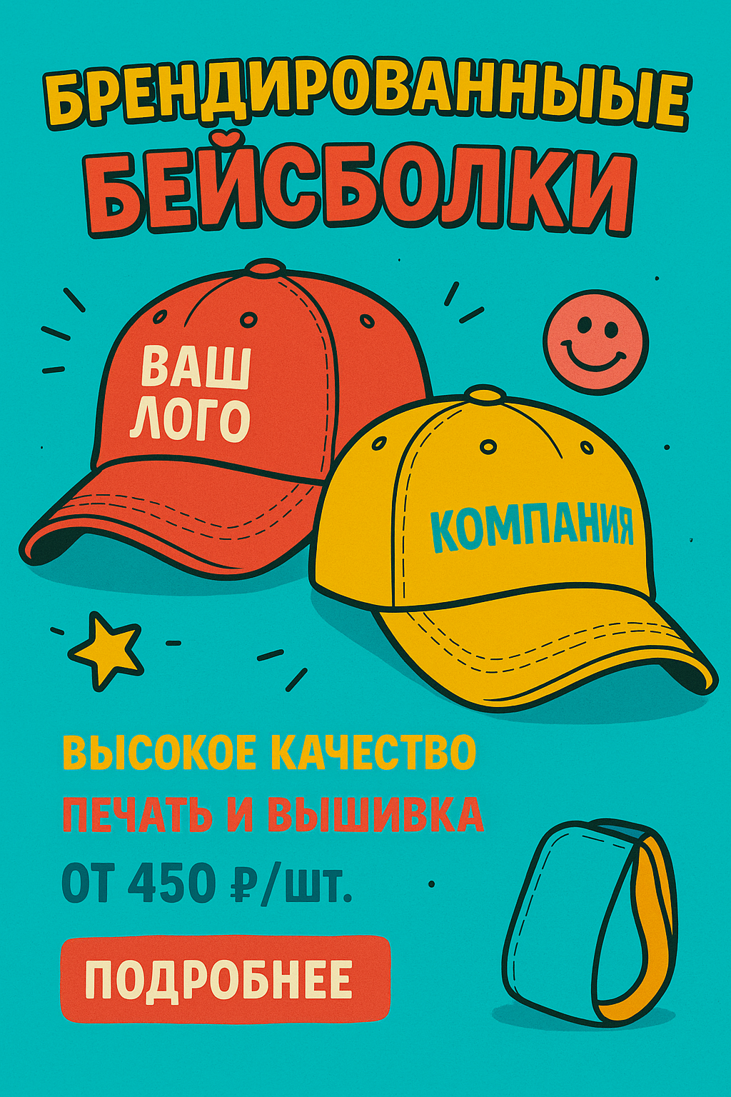 Бейсболки с логотипом